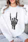 Rock & Roll Skeleton Hand Sweatshirt