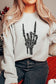 Rock & Roll Skeleton Hand Sweatshirt