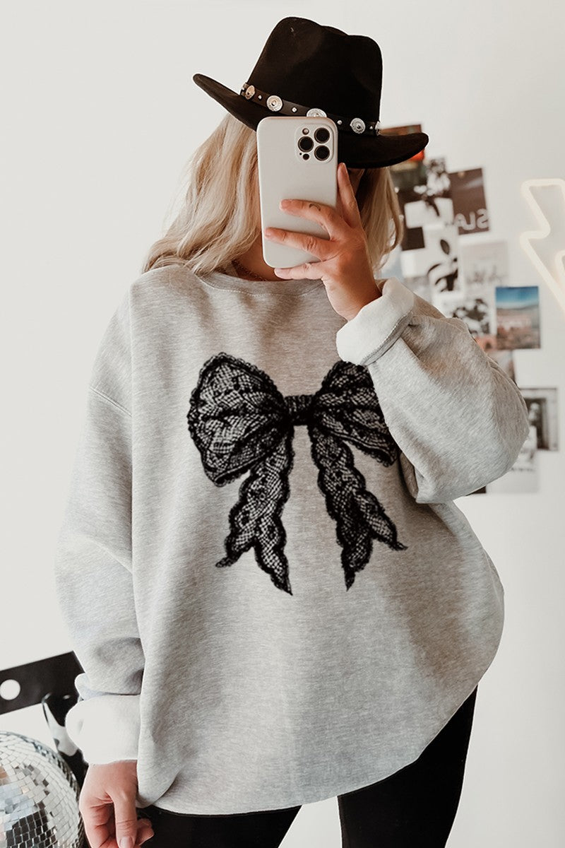 Coquette Bow Halloween Sweatshirt