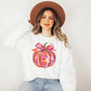 Retro Fall Pumpkin Coquette Sweatshirt