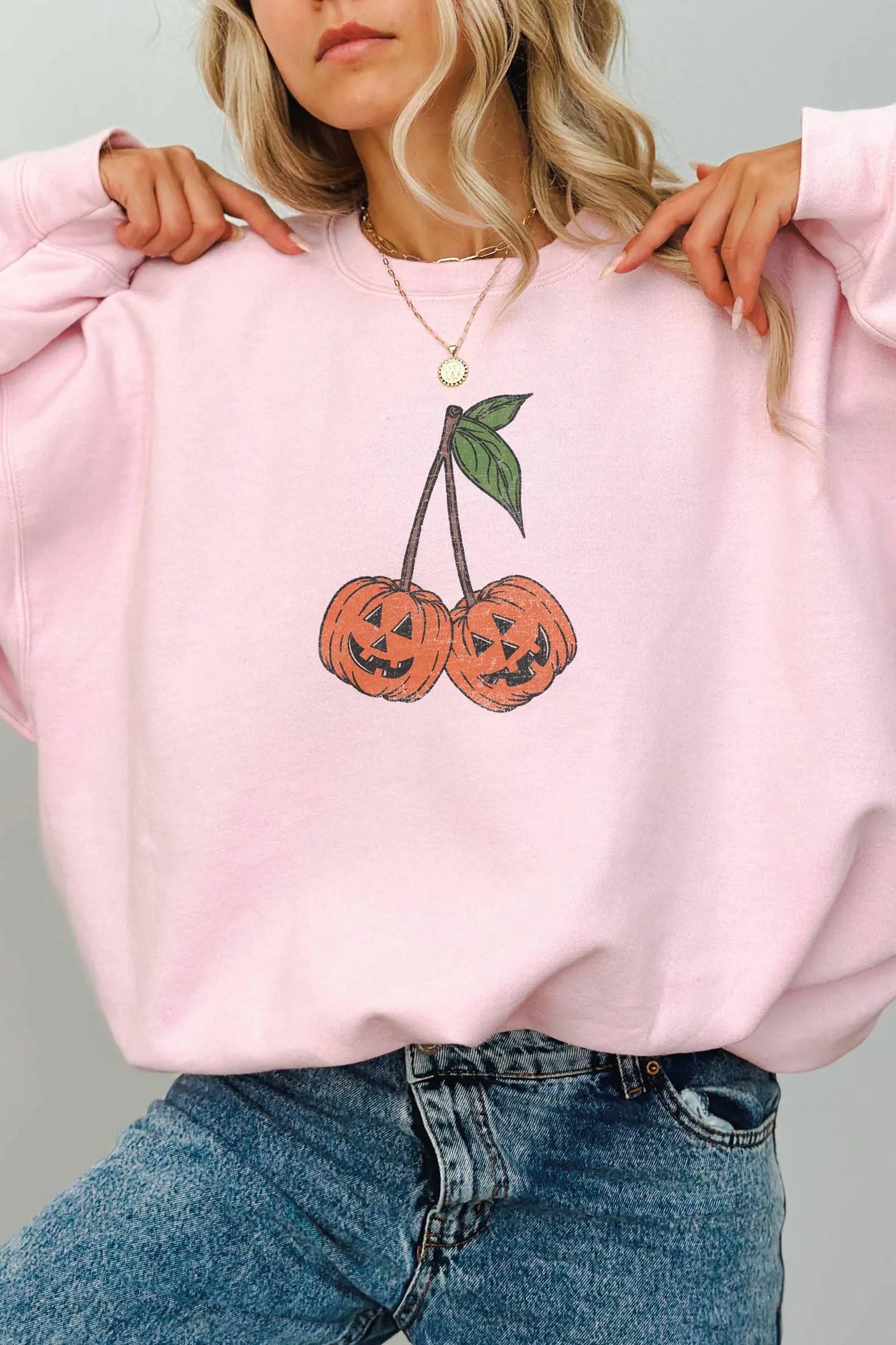 Pumpkin Season Cherry Sweatshirt