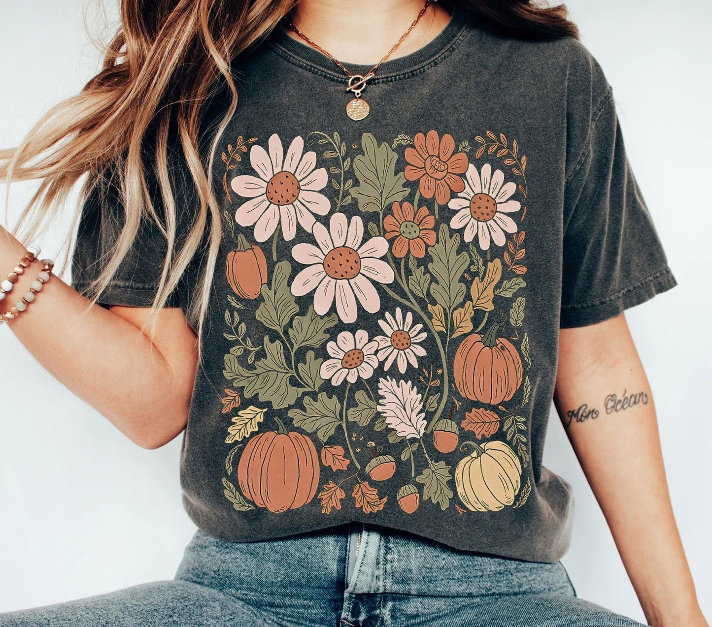 Boho Fall Shirt Clip Art