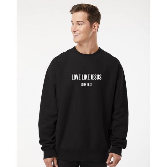 Christian Apparel, Faith Sweatshirt, Christian Shirt, Christian Gift, Love Like Jesus, Jesus Sweatshirt, Good GOod Vibes, Mental health, Happy Sweatshirt